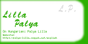 lilla palya business card